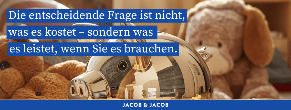 Unfallversicherung Kinder. Was kostet es wenn sie es brauchen.